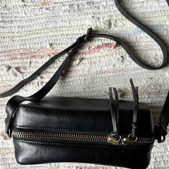 Madewell black leather crossbody purse cheetah 🐆 - Picture 9 of 15